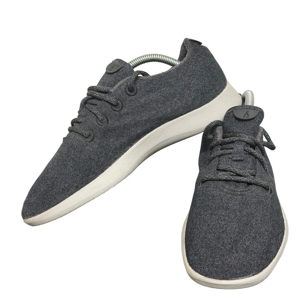 Allbirds Sneakers Mens 9 Wool Runners Charcoal Grey EUC